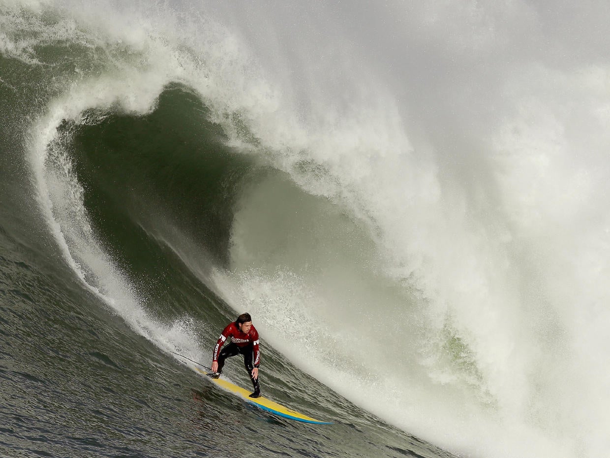 Big waves at Mavericks Invitational